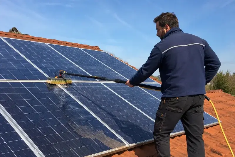 Nettoyage et entretien de panneaux solaires à Valmanya